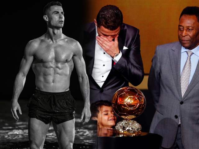 Ronaldo khoe ”6 múi” hút triệu view, hành động ấm lòng với ”Vua bóng đá” Pele
