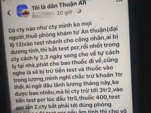 Tin tức 24h qua: Doanh nghiệp nói gì khi trừ tiền test COVID-19 công nhân với giá “cắt cổ”?