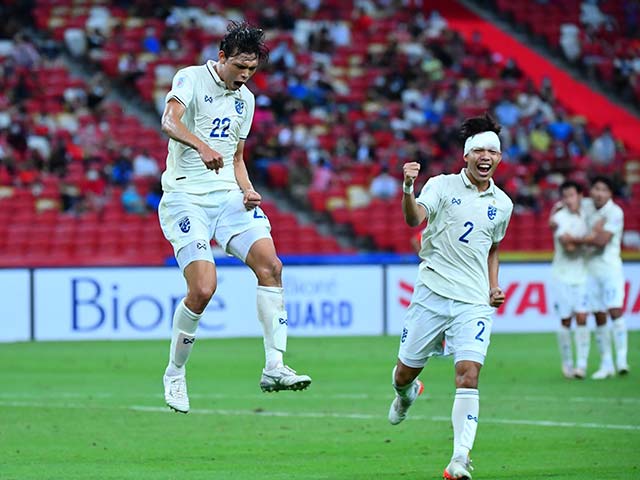 Video bóng đá Thái Lan - Singapore: Phô diễn đẳng cấp, 2 bàn chóng vánh (AFF Cup)