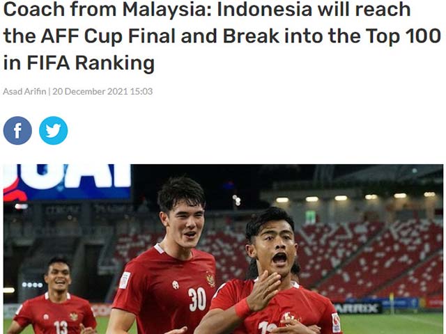 HLV Malaysia tin 5 năm nữa Indonesia ngang cơ ĐT Việt Nam, lọt top 100 FIFA