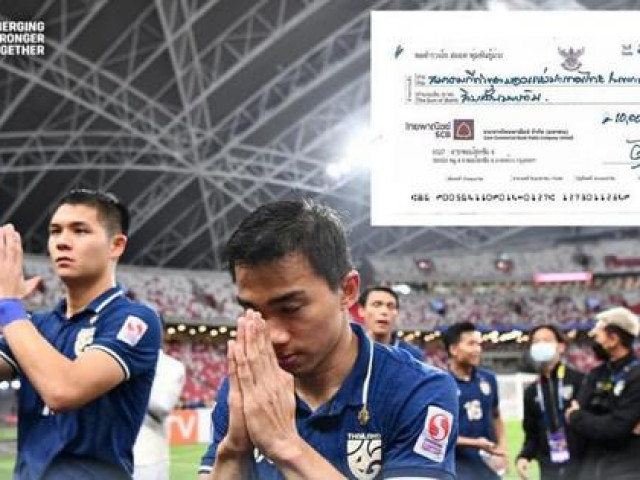 LĐBĐ Thái Lan chuyển thẳng 7 tỷ đồng vào tài khoản cầu thủ sau trận thắng Việt Nam