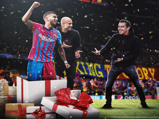 Ảnh chế: Pep Guardiola bất ngờ ”tặng quà” cho đội bóng cũ Barca