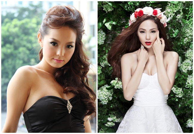 Minh Hằng cũng sở hữu chiếc cằm thon hơn trước lúc mới bước chân vào làng giải trí.