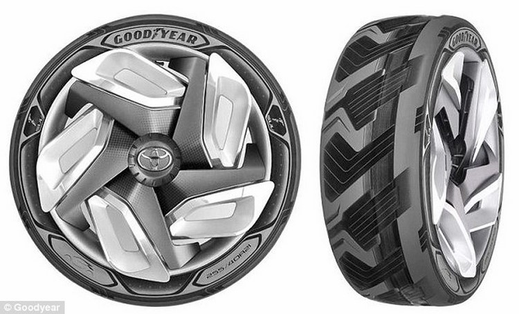 Loại lốp xe đặc biệt này đã được Goodyear trình diện tại Triển lãm xe hơi ở Geneva vừa qua.