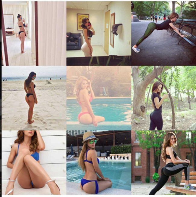 Thói quen tập mọi lúc mọi nơi giúp người đẹp duy trì hình thể chuẩn.&nbsp;