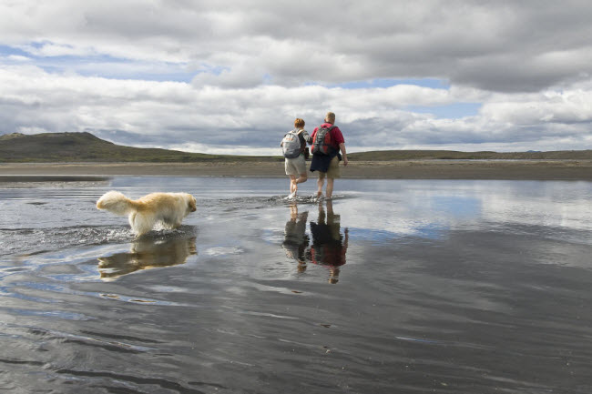 Đi bộ trên vùng cao nguyên hẻo lánh ở Iceland là cách tốt nhất để nạp lại năng lượng. Bởi vì không gian ở đây rất trong lành và yên tĩnh.