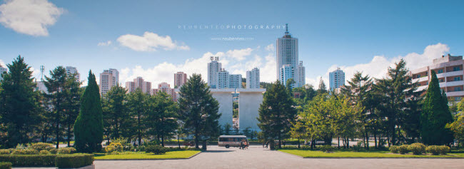 Một góc thành phố Wonsan.