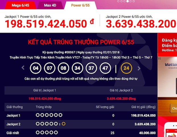 Lại thêm 25 người vụt mất giấc mơ Vietlott 199 tỉ - 1