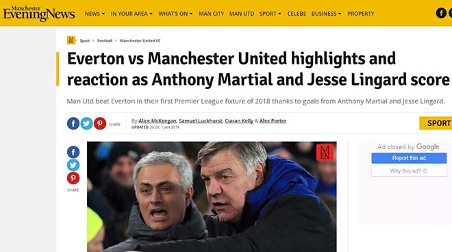 MU hạ Everton: Báo chí Anh mừng như “bắt được vàng”, khen Mourinho hết lời - 5