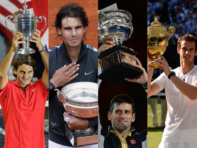 Thể thao - Bảng xếp hạng tennis 8/1: Federer "uy hiếp" Nadal, thê thảm Djokovic - Murray
