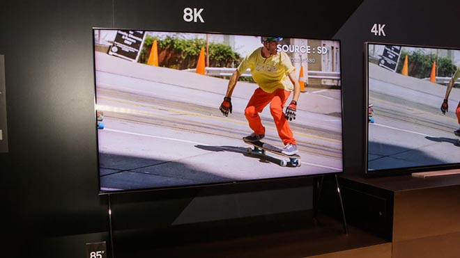 Samsung khoe QLED TV 8K cực lớn hỗ trợ AI - 1