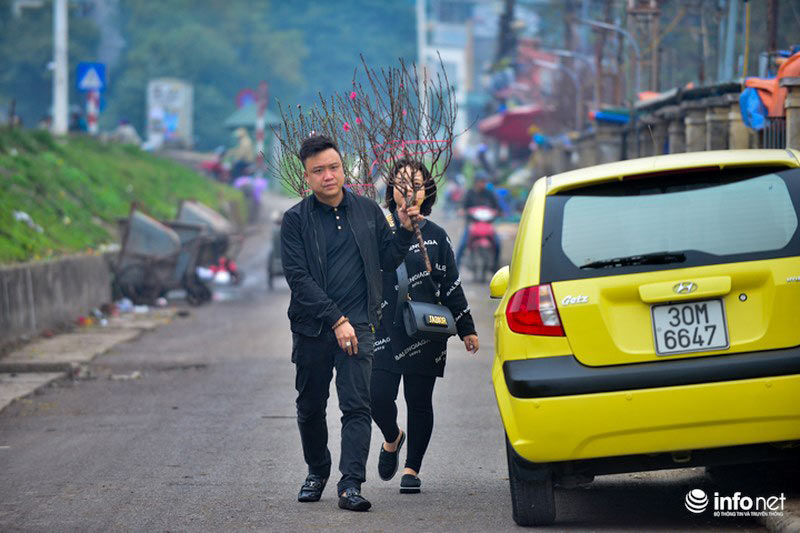 Đào Nhật Tân khoe sắc xuống phố đón Tết sớm - 12