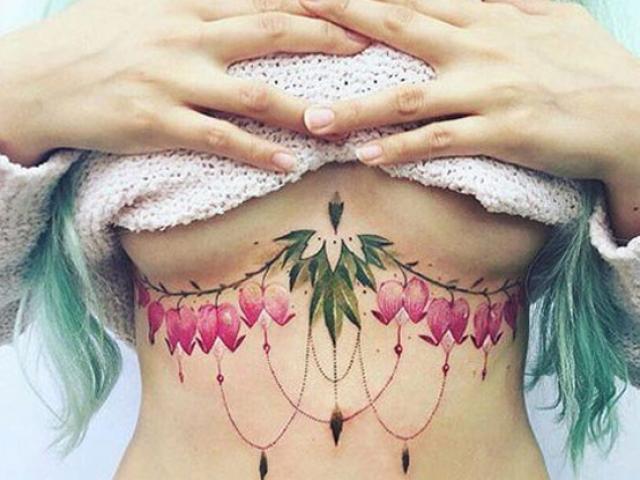 Làm đẹp - Hoa xinh "mọc" nơi thềm ngực đầy: Chiêu quyến rũ "nửa kia" của chị em