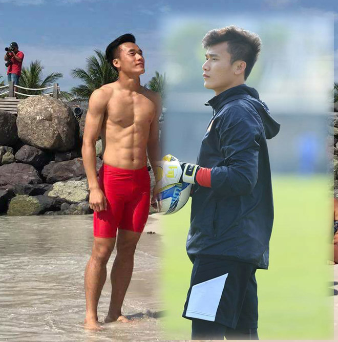 Cơ bụng 6 múi hấp dẫn của thủ môn Bùi Tiến Dũng U23 Việt Nam - 1