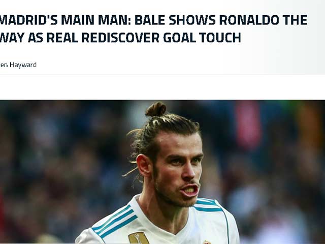 Bóng đá - Real thắng đậm, báo giới nói Bale “dạy” Ronaldo cách ghi bàn