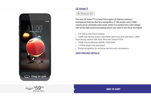 LG Aristo 2 chính thức ra mắt, giá "sinh viên" - 1