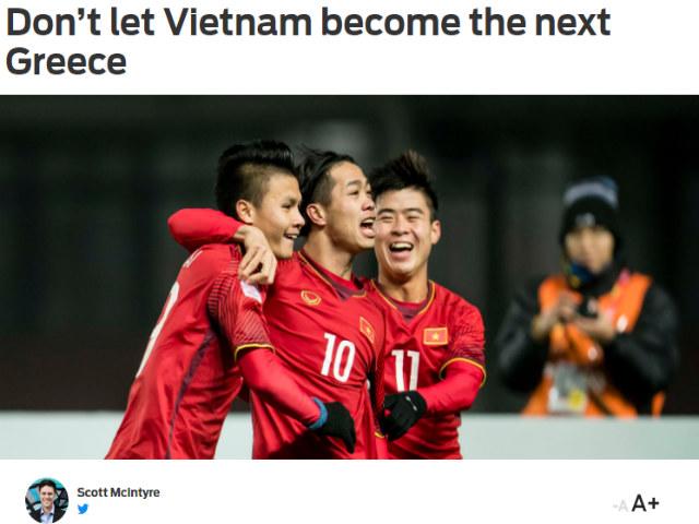 U23 Việt Nam tranh Vàng châu Á: Đừng vô địch kiểu Hy Lạp