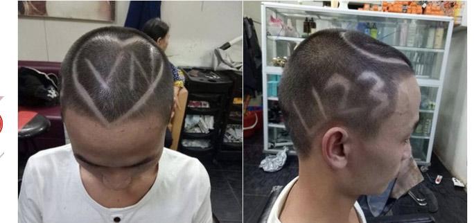 Cô vợ phấn khích với mái tóc "cờ đỏ sao vàng" của chồng sau chiến thắng của U23 Việt Nam - 5