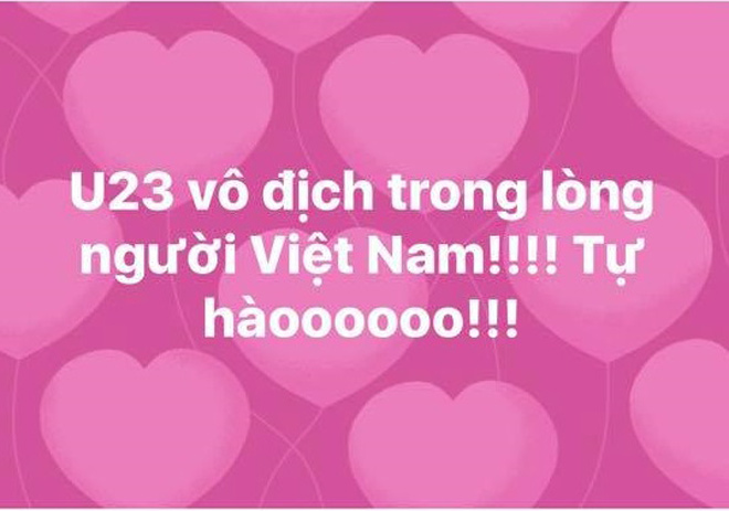 Facebook ngập tràn lời chúc, U23 Việt Nam vẫn vô địch trong lòng người hâm mộ - 1