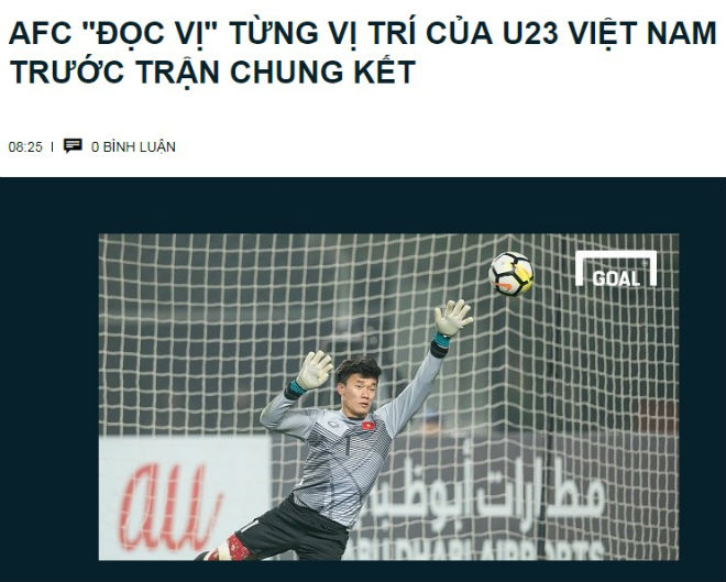 Tin mới nhất U23 Việt Nam 27/1: AFC "đọc vị" đội hình chung kết của thầy Park - 1