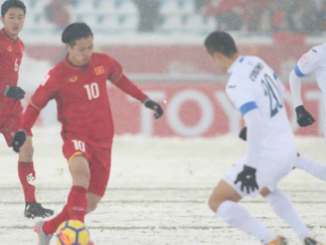 Bóng đá - Tuyết phủ trắng trời, U23 Việt Nam đá như "trượt băng nghệ thuật"