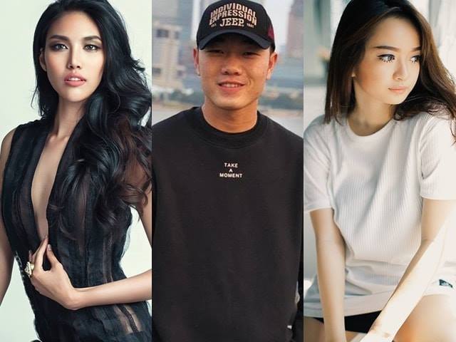 Người mẫu - Hoa hậu - Đội trưởng U23 Việt Nam "chết nhát" khi đứng cạnh mỹ nữ "Em chưa 18", chân dài Lan Khuê