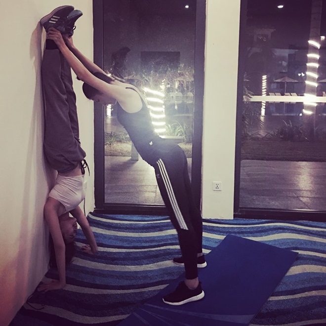 Nỗ lực để có thân hình đồng hồ cát của người đẹp Hà Thành dị ứng thịt - 3