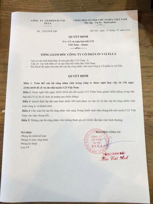 Chiếc áo dài “lịch sử” của U23 Việt Nam và 15 phút thăng hoa ít ai biết - 2