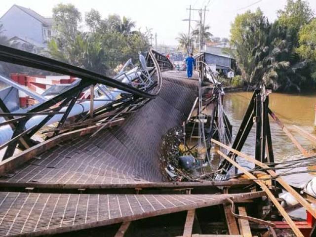 Khắc phục “thần tốc” cầu Long Kiểng sập do xe tải "đè" ở Sài Gòn