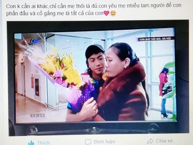 Tin tức trong ngày - Mẹ cầu thủ Văn Đức nói về clip Đức ôm mẹ ở sân bay