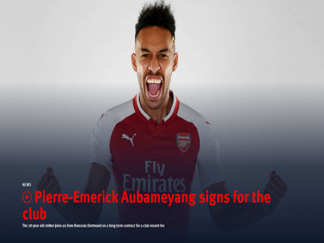Arsenal rung chuyển “bom tấn”: Aubameyang cập bến Emirates 64 triệu euro