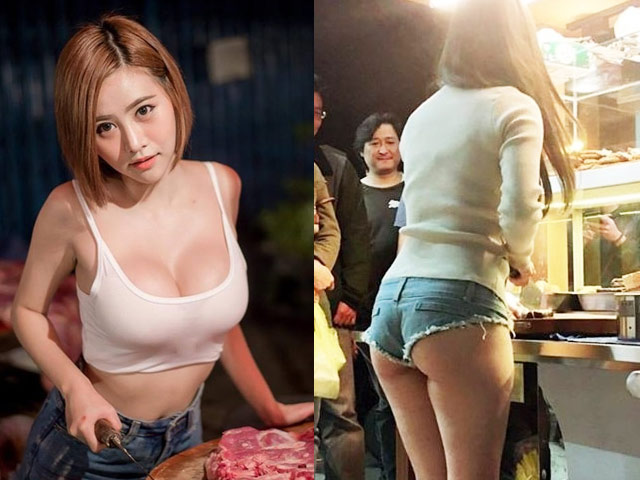 Thời trang thiếu trước hụt sau của 3 cô ”hot girl bán thịt lợn” ở châu Á