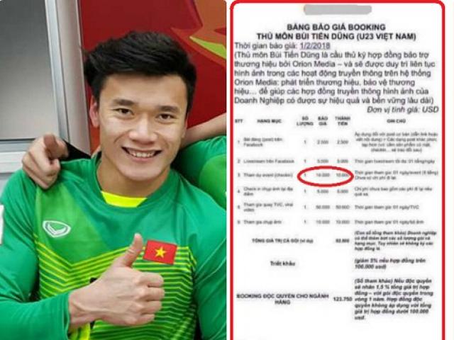 Bạn trẻ - Cuộc sống - Tranh cãi về mức giá 230 triệu đồng đi sự kiện của Bùi Tiến Dũng