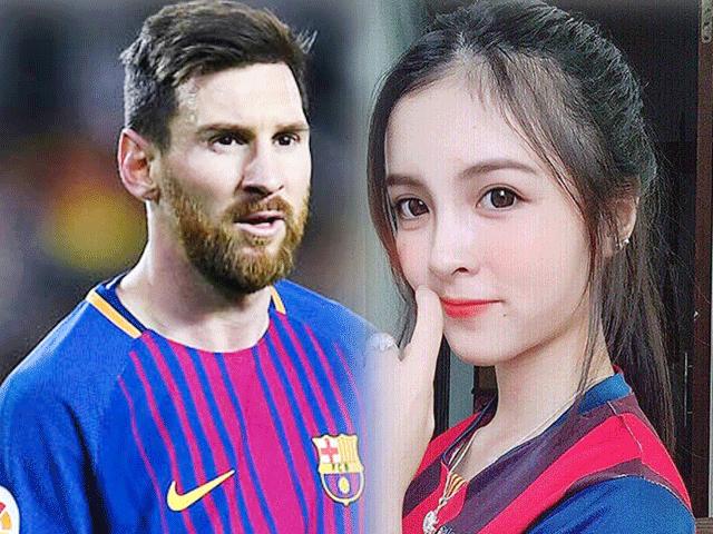 Bạn trẻ - Cuộc sống - Dân mạng "bấn loạn" vì nữ sinh Hà Nội đẹp như Tây lại mê Messi điên đảo