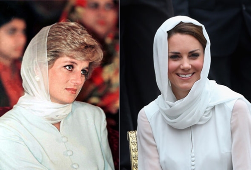 Công nương Kate ngày càng mặc giống mẹ chồng Diana - 1