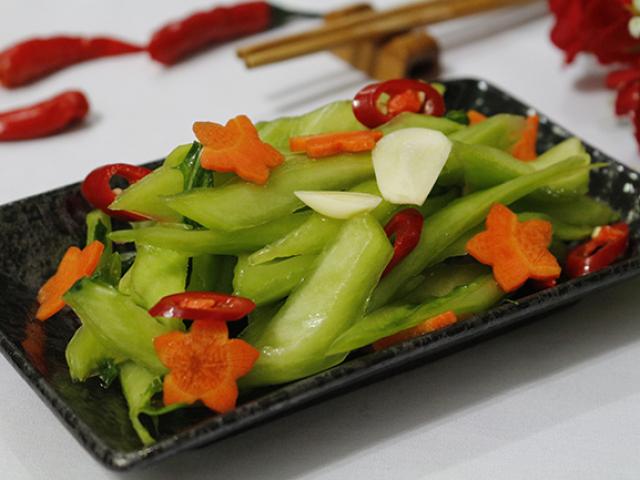 Ẩm thực - Ngồng cải muối xổi giòn ngon đỡ ngán dịp lễ tết