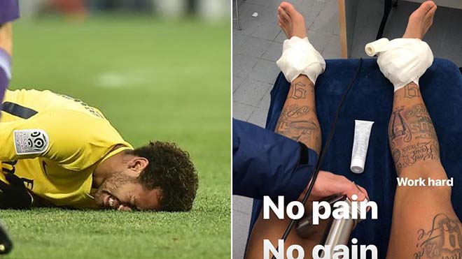 Neymar chấn thương: “Run sợ” trước Ronaldo, nguy cơ lỡ gặp Real ở C1 - 1