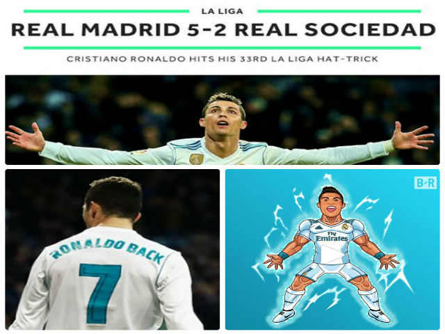 Hoàng đế Ronaldo: Bùng nổ ”siêu hat-trick”, La Liga quỳ rạp