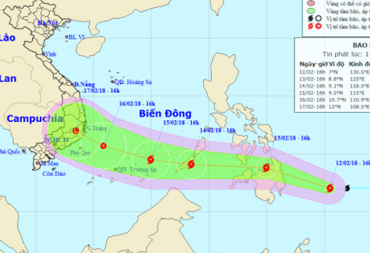 Bão Sanba mạnh thế nào khi vào Biển Đông? - 1