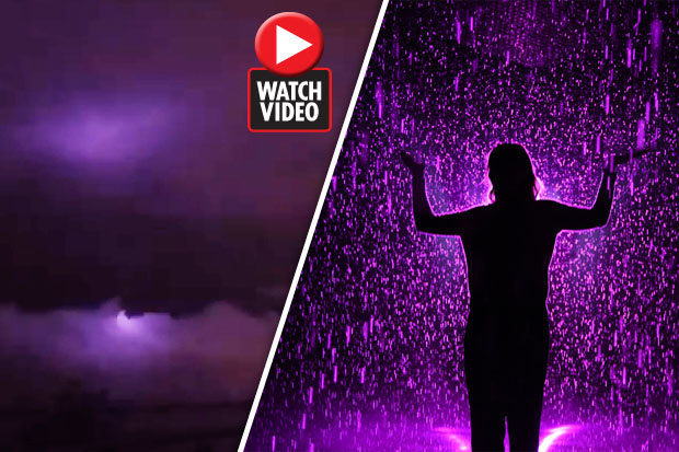 Philippines: Bầu trời bất ngờ chuyển màu tím như tận thế - 1