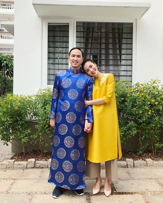 Gia đình Tăng Thanh Hà diện áo dài đón Tết - 1