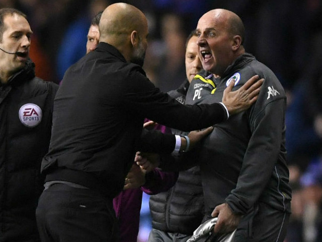 Man City thua sốc FA cup, Pep Guardiola suýt ẩu đả với HLV Wigan