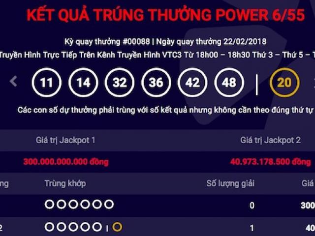 Vừa nghỉ Tết xong, một người trúng jackpot “khủng” của Vietlott