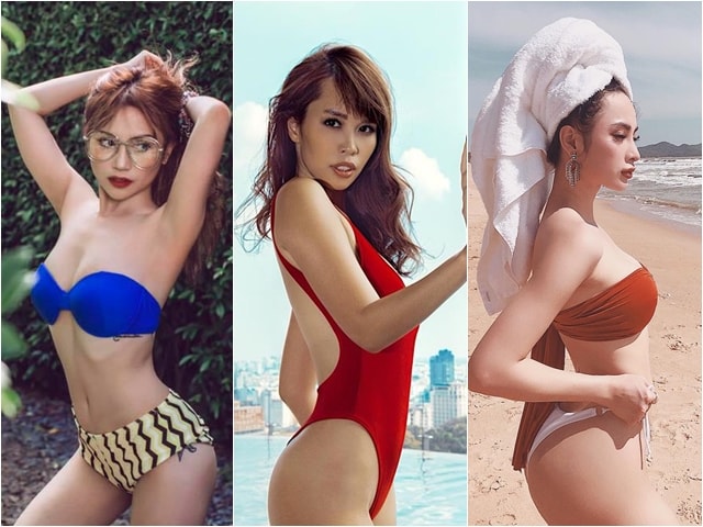Nhan sắc 10 phân vẹn 10 của 4 "Nữ hoàng bikini" showbiz Việt