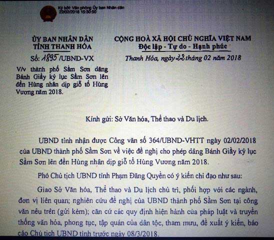 Phú Thọ nói gì về việc TP.Sầm Sơn muốn dâng bánh dày 3 tấn? - 2
