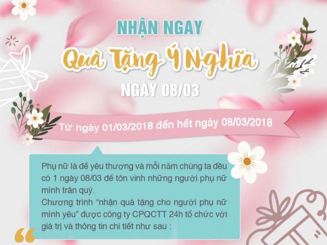 Xu hướng thời trang - Nhận ngay quà tặng ý nghĩa ngày 08/03