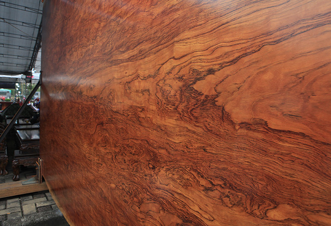 "Siêu" sập gỗ Cẩm đẹp như bức bình phong xuất hiện ở Bắc Ninh - 5