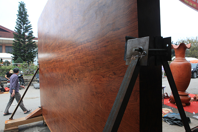 "Siêu" sập gỗ Cẩm đẹp như bức bình phong xuất hiện ở Bắc Ninh - 4