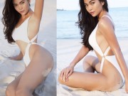 Người mẫu - Hoa hậu - Á hậu Hoàn vũ Việt Nam diện áo tắm khoét bụng