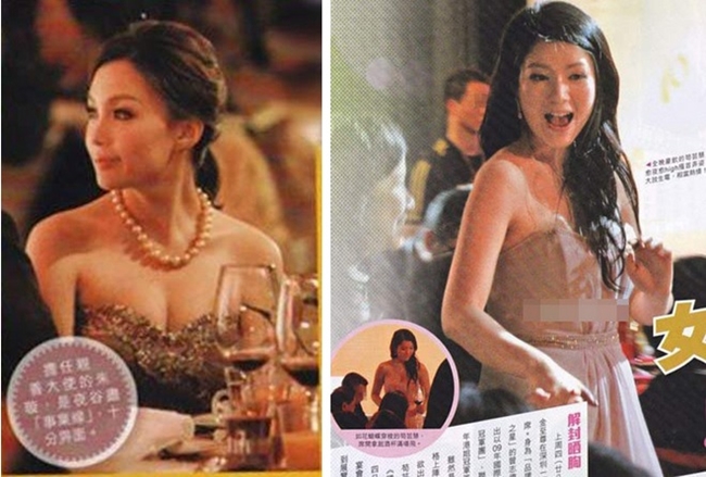 Người đẹp TVB Cẩu Vân Tuệ bị bắt gặp trong một buổi tiếp rượu đại gia vào năm 2013. Dù không tiết lộ giá tiền song nhiều người cho rằng, các diễn viên nhận được thù lao “khá hời” cho công việc này.